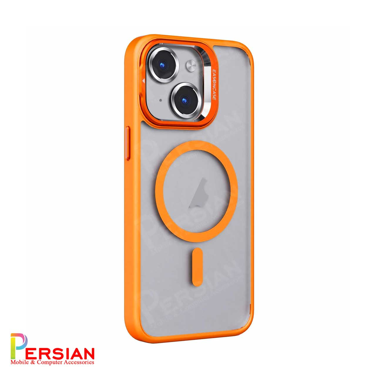 قاب آیفون 15 پرو شفاف استند شو ایسون کیس با مگ سیف ومحافظ لنز رینگی Eason Case IPhone 15 Pro