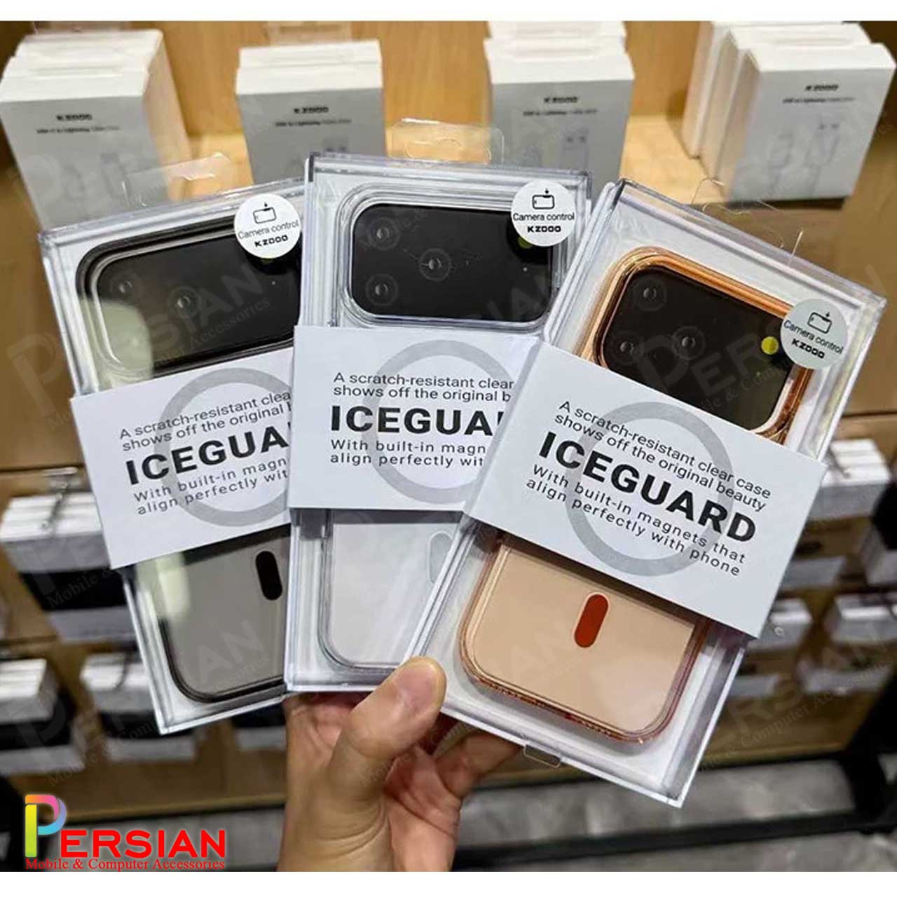 قاب شفاف مگ سیف کی دوو Apple iPhone 17 Pro مدل KDOO (KZDOO) Magsafe Iceguard