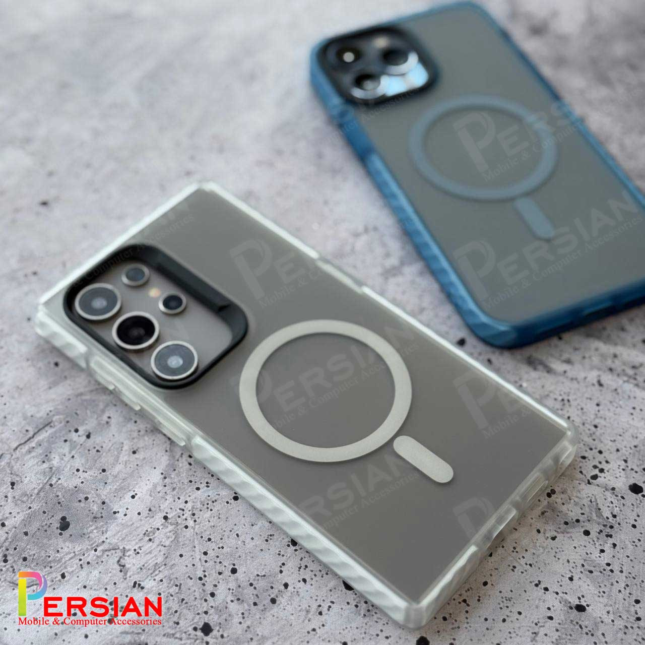 قاب گوشی آیفون 12 پرو پشت مات مگ سیف دور سیلیکونی مجیک ماسک Magic Mask iPhone 12 Pro