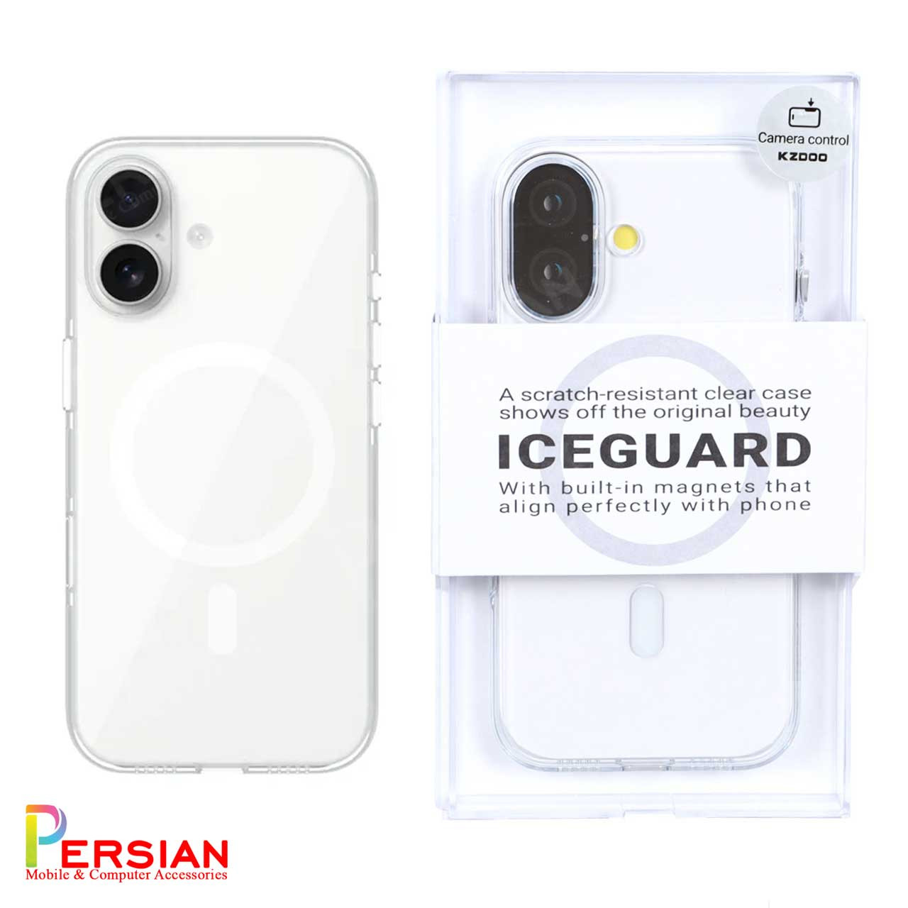 قاب شفاف مگ سیف کی دوو Apple iPhone 17 مدل KDOO (KZDOO) Magsafe Iceguard