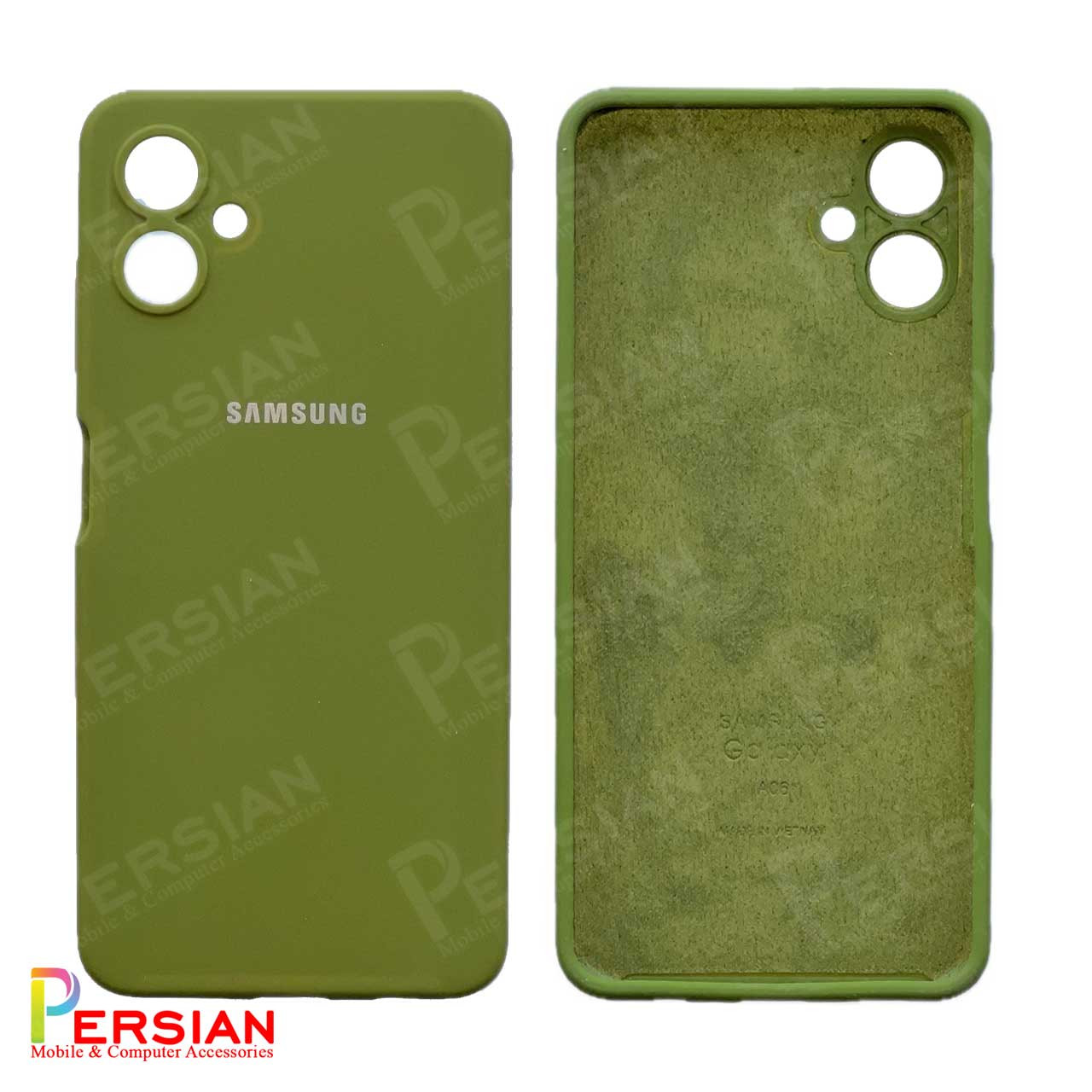 قاب سیلیکونی سامسونگ A06 پاک کنی اصلی با محافظ دوربین Silicone Cover Samsung A06