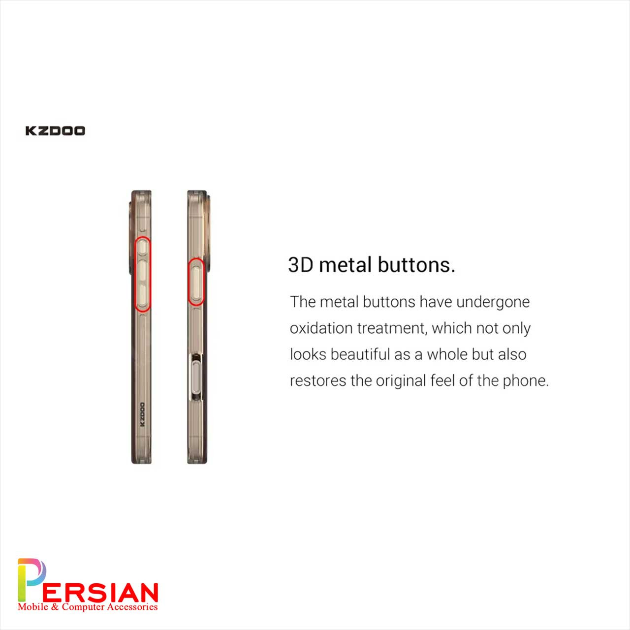 قاب شفاف مگ سیف کی دوو Apple iPhone 16 مدل KDOO (KZDOO) Magsafe Iceguard