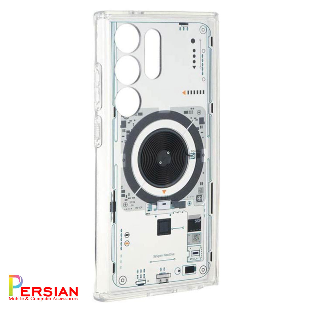 قاب گوشی سامسونگ S24 الترا طرح Neo One اسپیگن Spigen Ultra Hybrid Neo One (MagFit) Samsung S24 Ultra