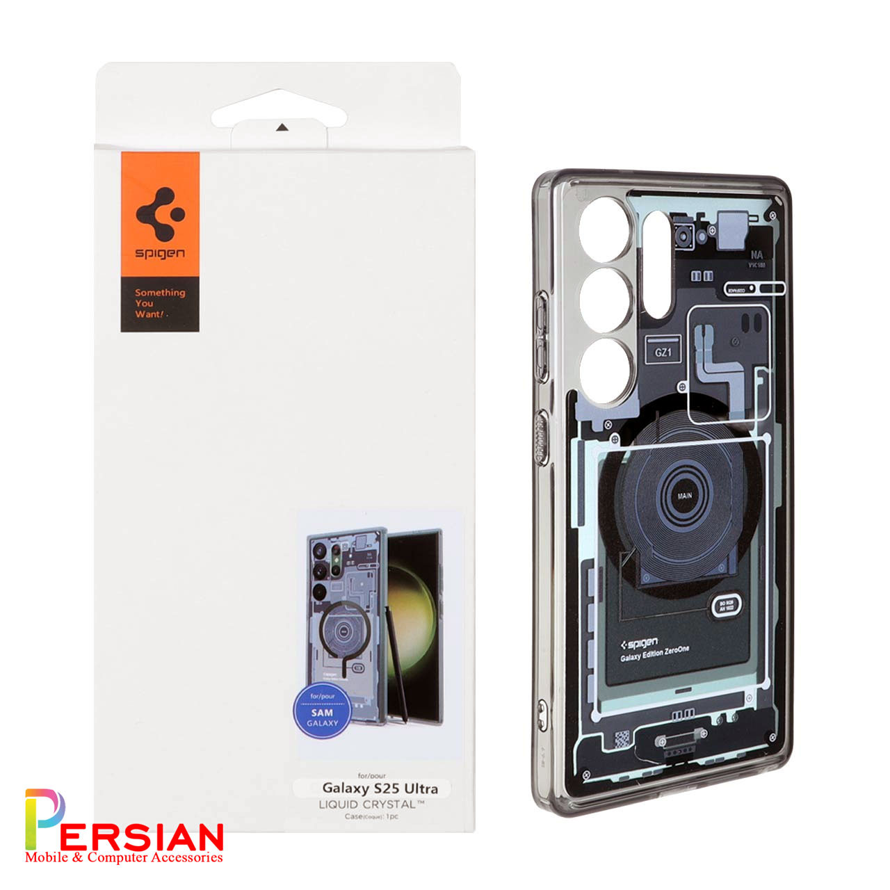 قاب سامسونگ اس 25 الترا برند اسپیگن Spigen Ultra Hybrid Mag Zero One Case Samsung 25 Ultra