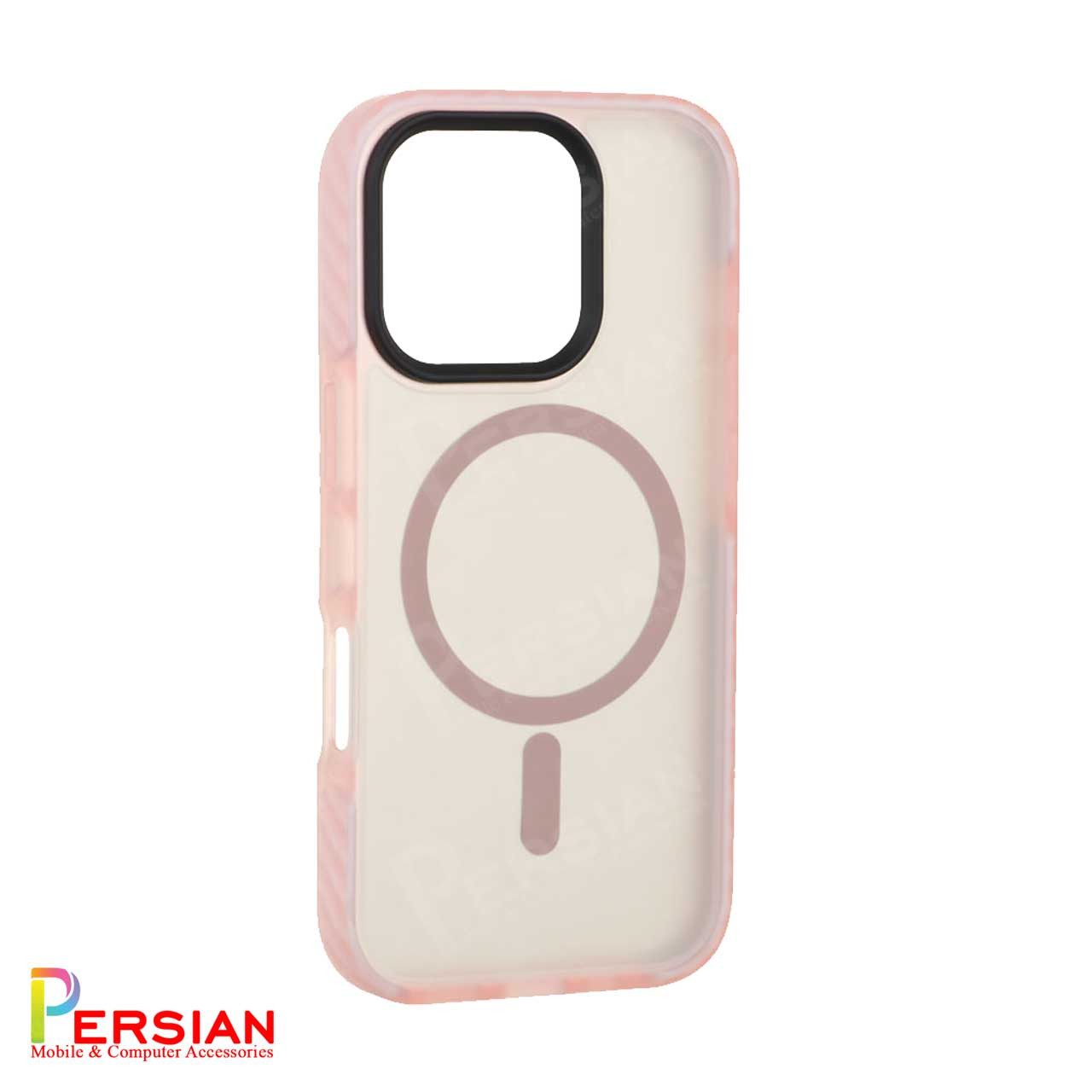 قاب گوشی آیفون 16 پرومکس پشت مات مگ سیف دور سیلیکونی مجیک ماسک Magic Mask iPhone 16 Pro Max