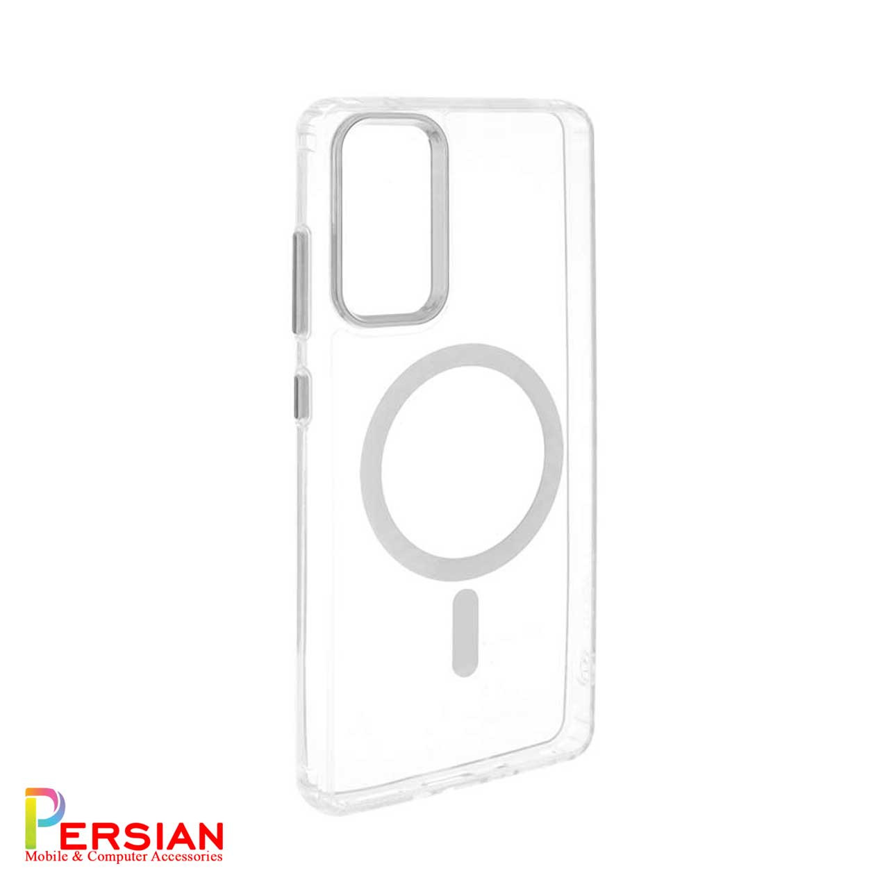 قاب شفاف گوشی سامسونگ S20 FE برند بلکین با مگ سیف و دکمه و رینگ متال Belkin For Samsung S20 FE