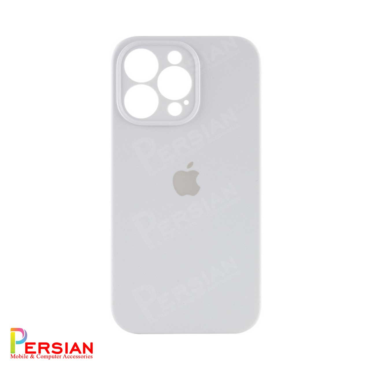 قاب سیلیکونی آیفون 15 پرومکس پاک کنی اورجینال Apple iPhone 15 Pro Max محافظ لنزدار