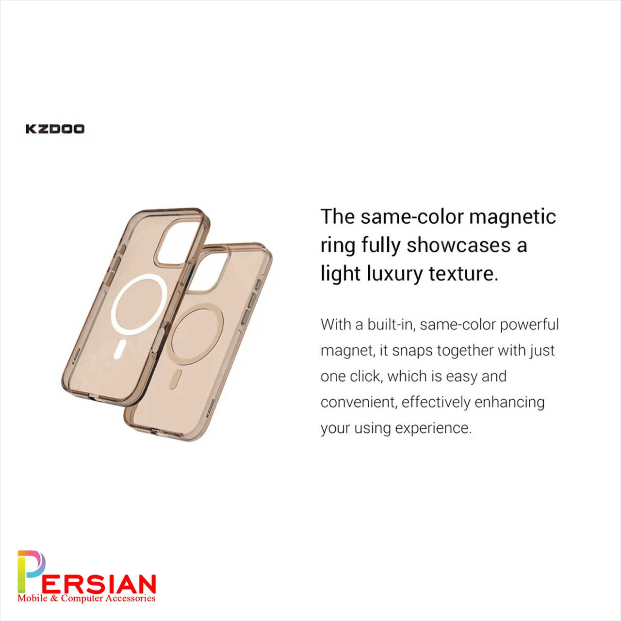 قاب شفاف مگ سیف کی دوو Apple iPhone 16e مدل KDOO (KZDOO) Magsafe Iceguard