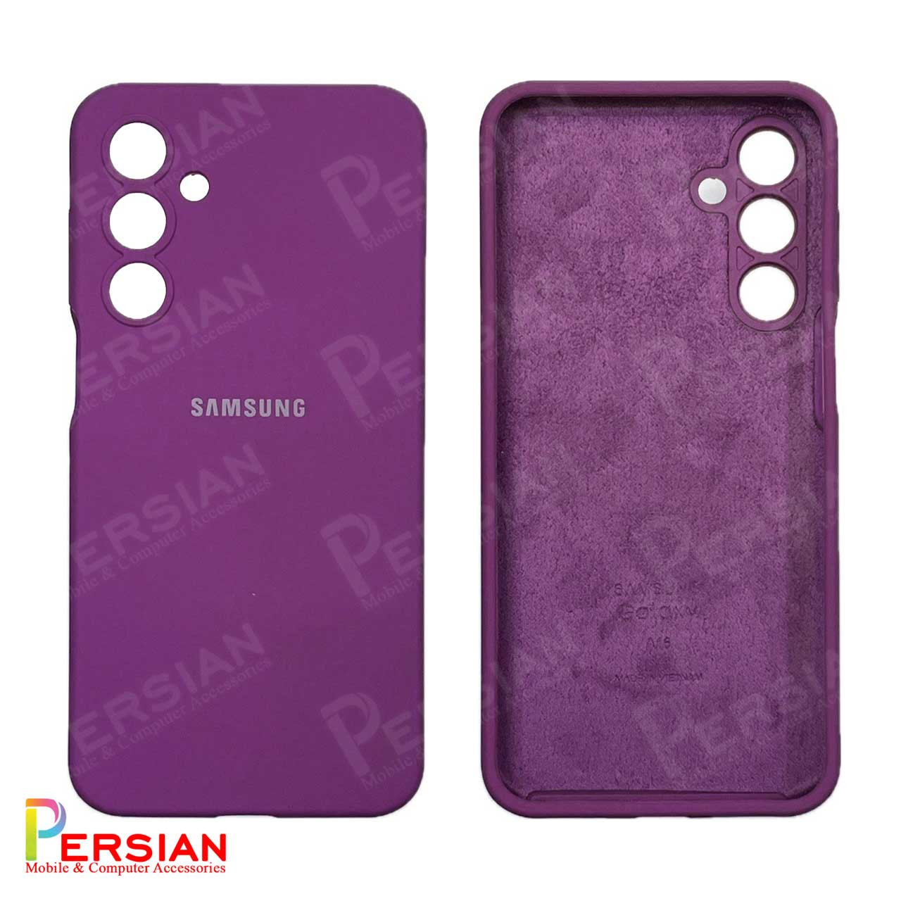 قاب سیلیکونی سامسونگ A56 پاک کنی اصلی با محافظ دوربین Silicone Cover Samsung A56