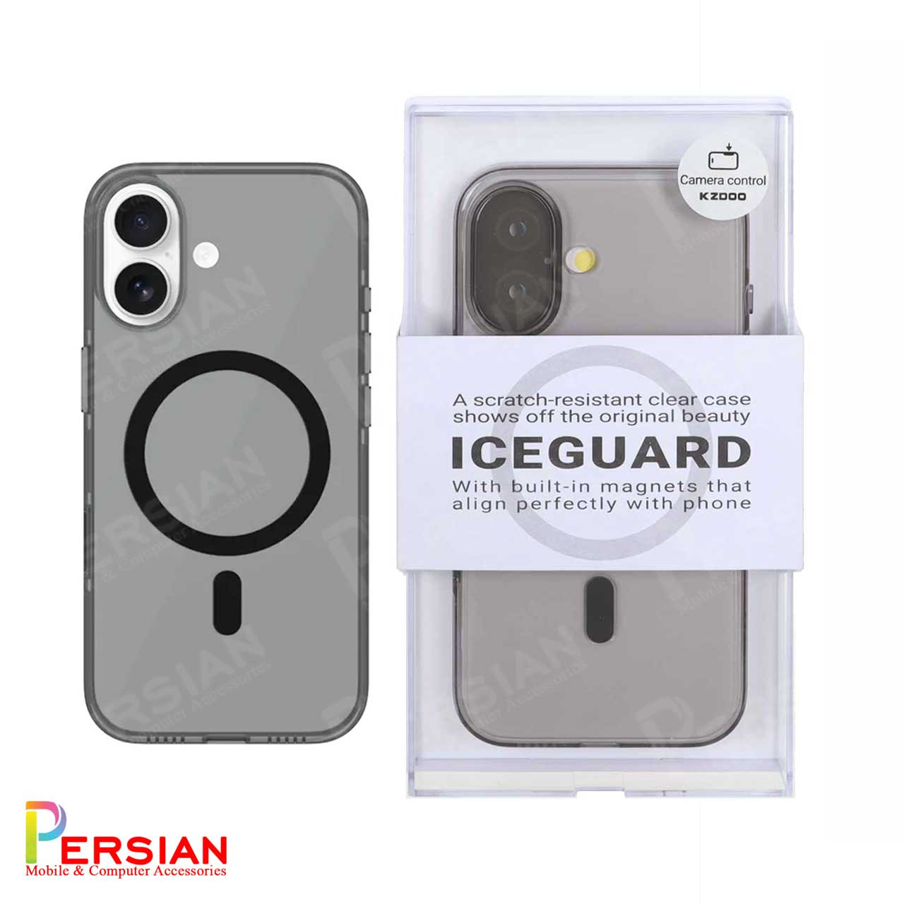 قاب شفاف مگ سیف کی دوو Apple iPhone 17 مدل KDOO (KZDOO) Magsafe Iceguard