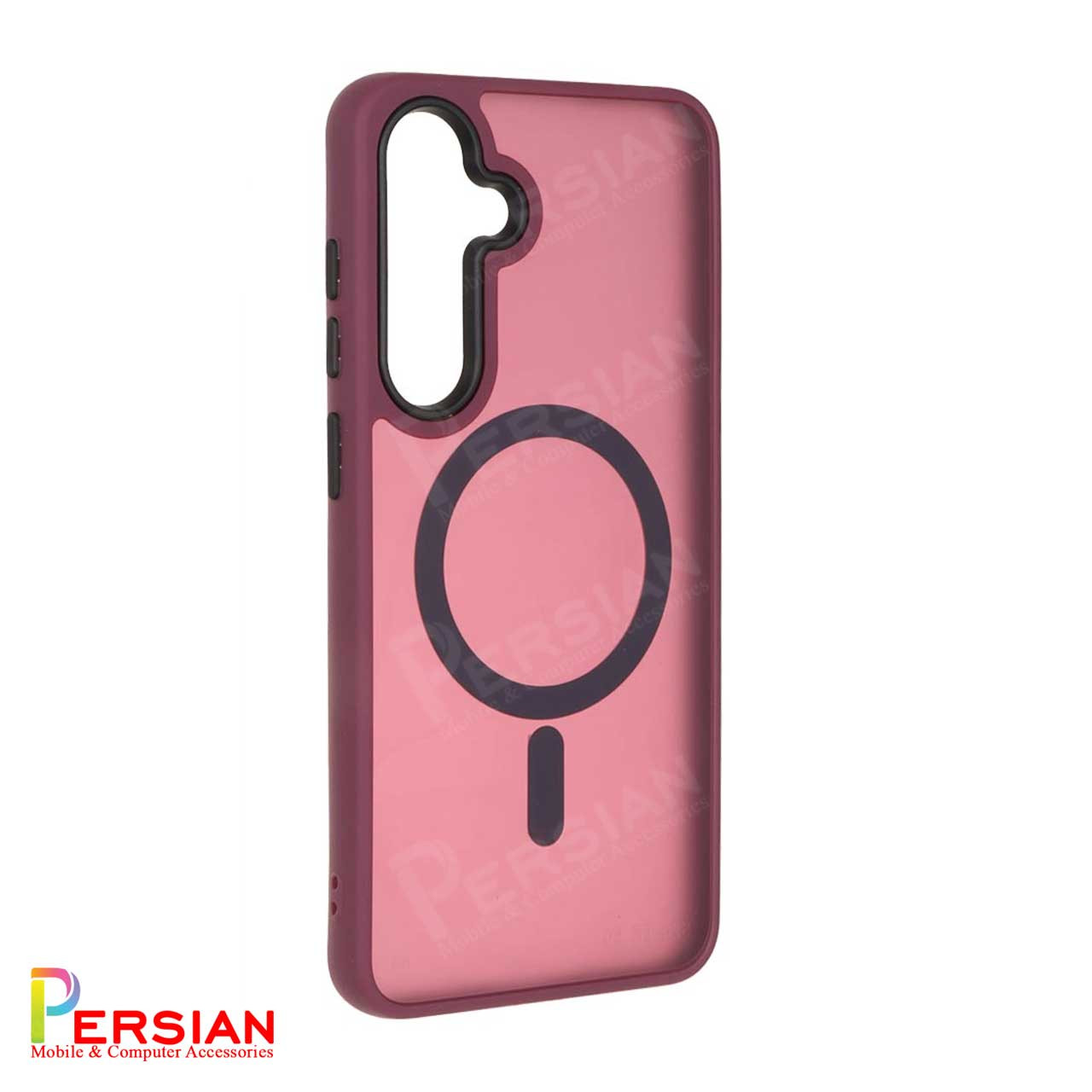 قاب گوشی سامسونگ S24 FE پشت مات لنز برجسته مگ سیف مجیک ماسک Magic Mask MagSafe Matte Case Samsung S24 FE