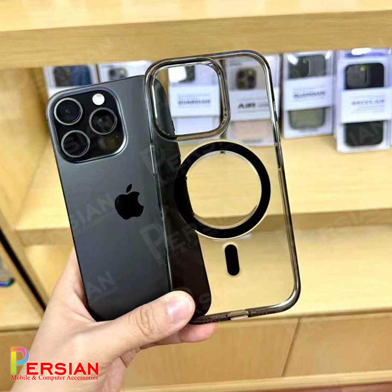 قاب شفاف مگ سیف کی دوو Apple iPhone 16 Pro Max مدل KDOO (KZDOO) Magsafe Iceguard