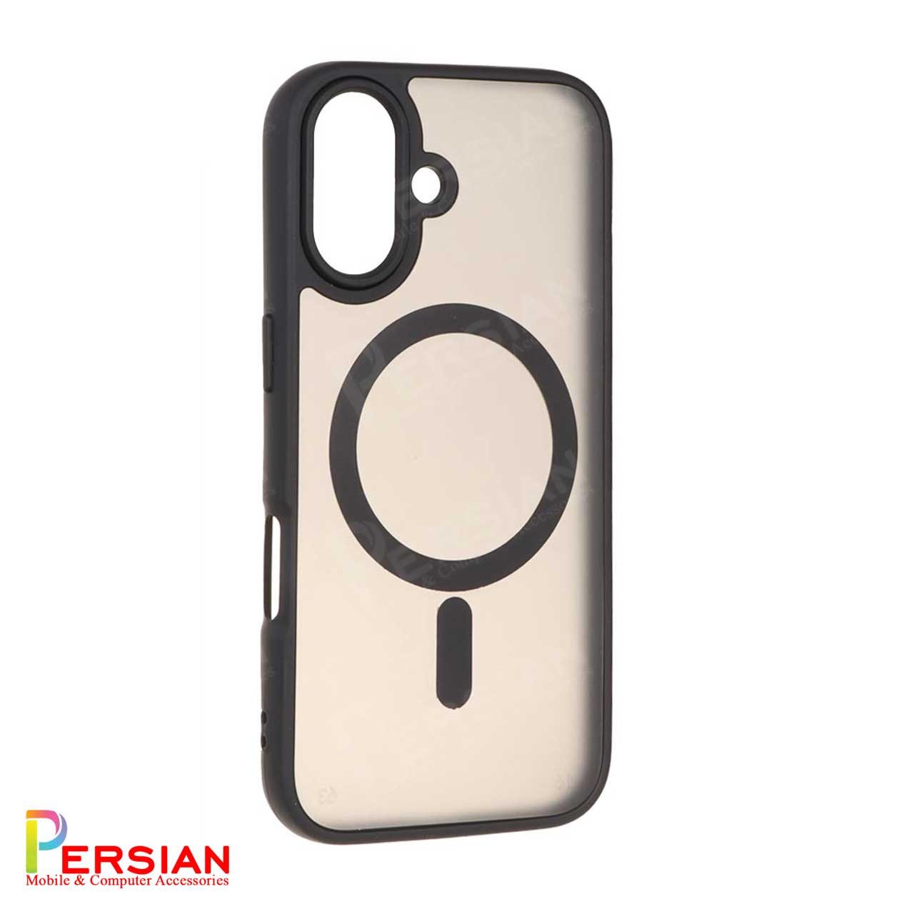 قاب گوشی آیفون 16 پشت مات لنز برجسته مگ سیف مجیک ماسک Magic Mask MagSafe Matte Case iPhone 16