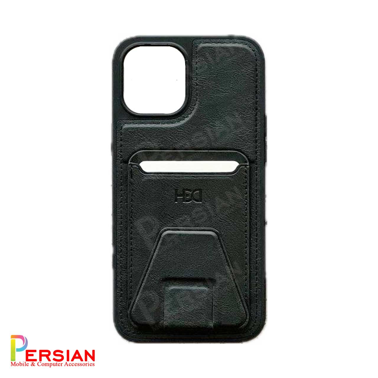 قاب چرمی و جاکارتی استند شو آیفون 11 پرو مکس اچ دی دی HDD iphone 11 Pro Max Card Holder Leather Case