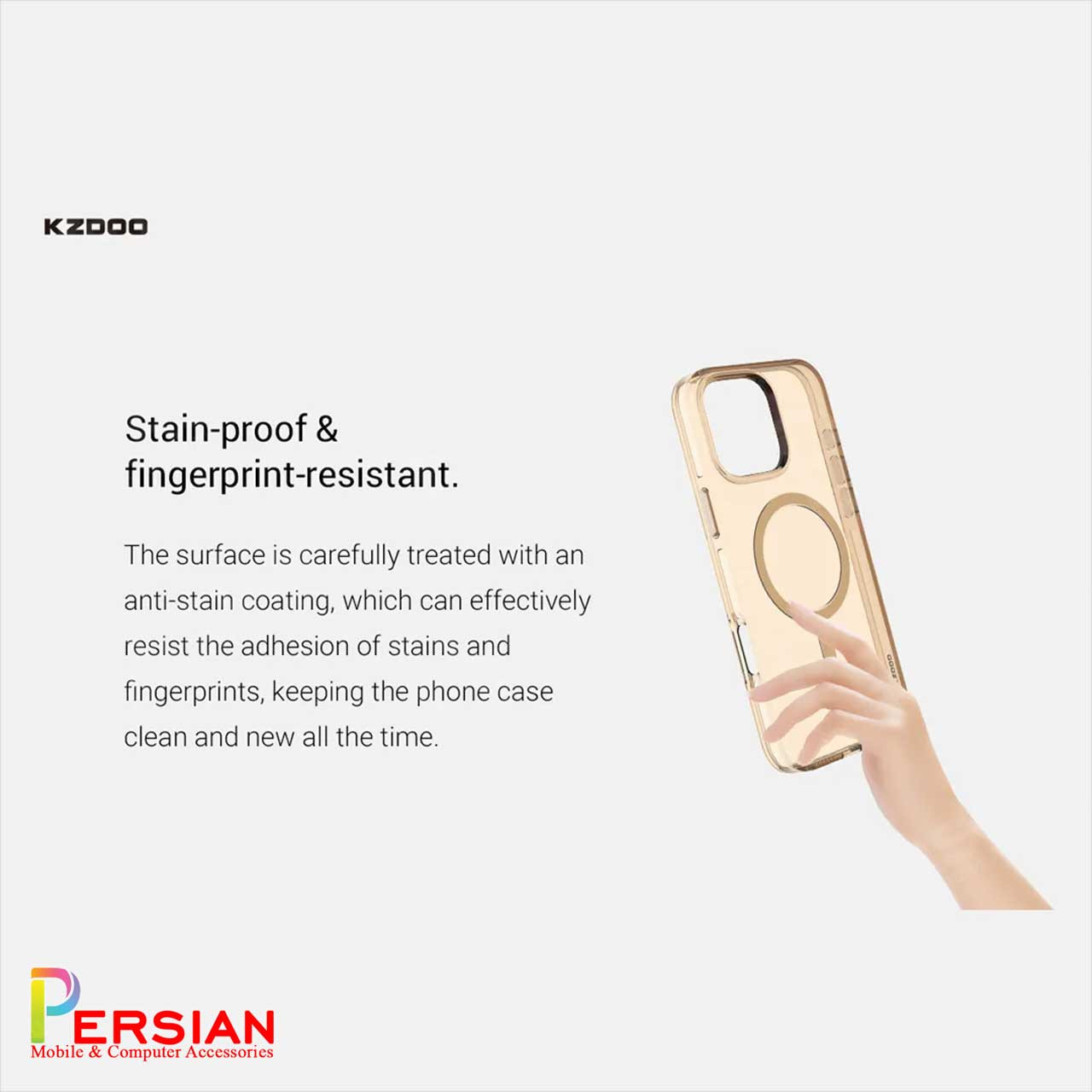 قاب شفاف مگ سیف کی دوو Apple iPhone 16 مدل KDOO (KZDOO) Magsafe Iceguard