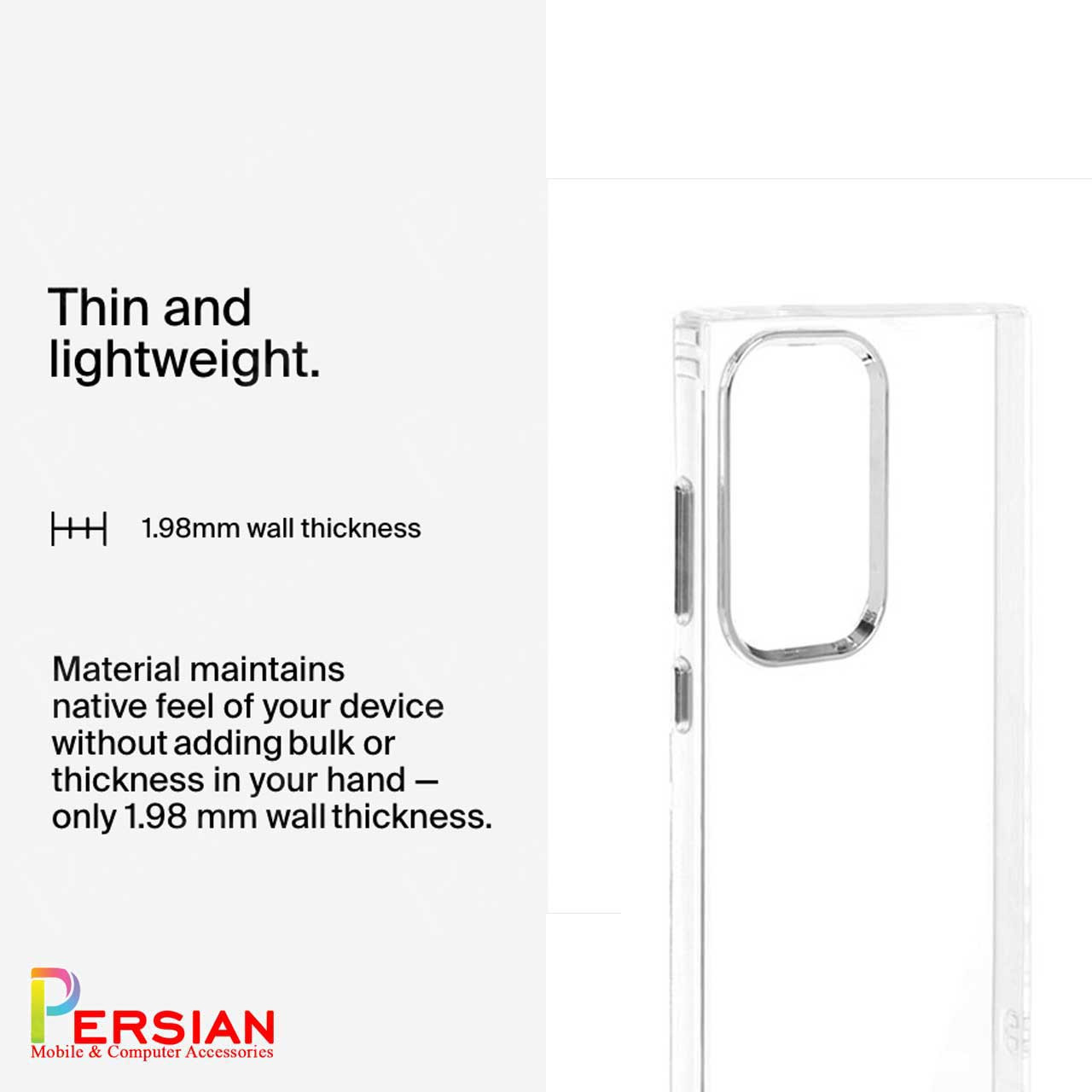قاب شفاف گوشی سامسونگ A15 برند بلکین  دکمه و رینگ متال Belkin For Samsung A15