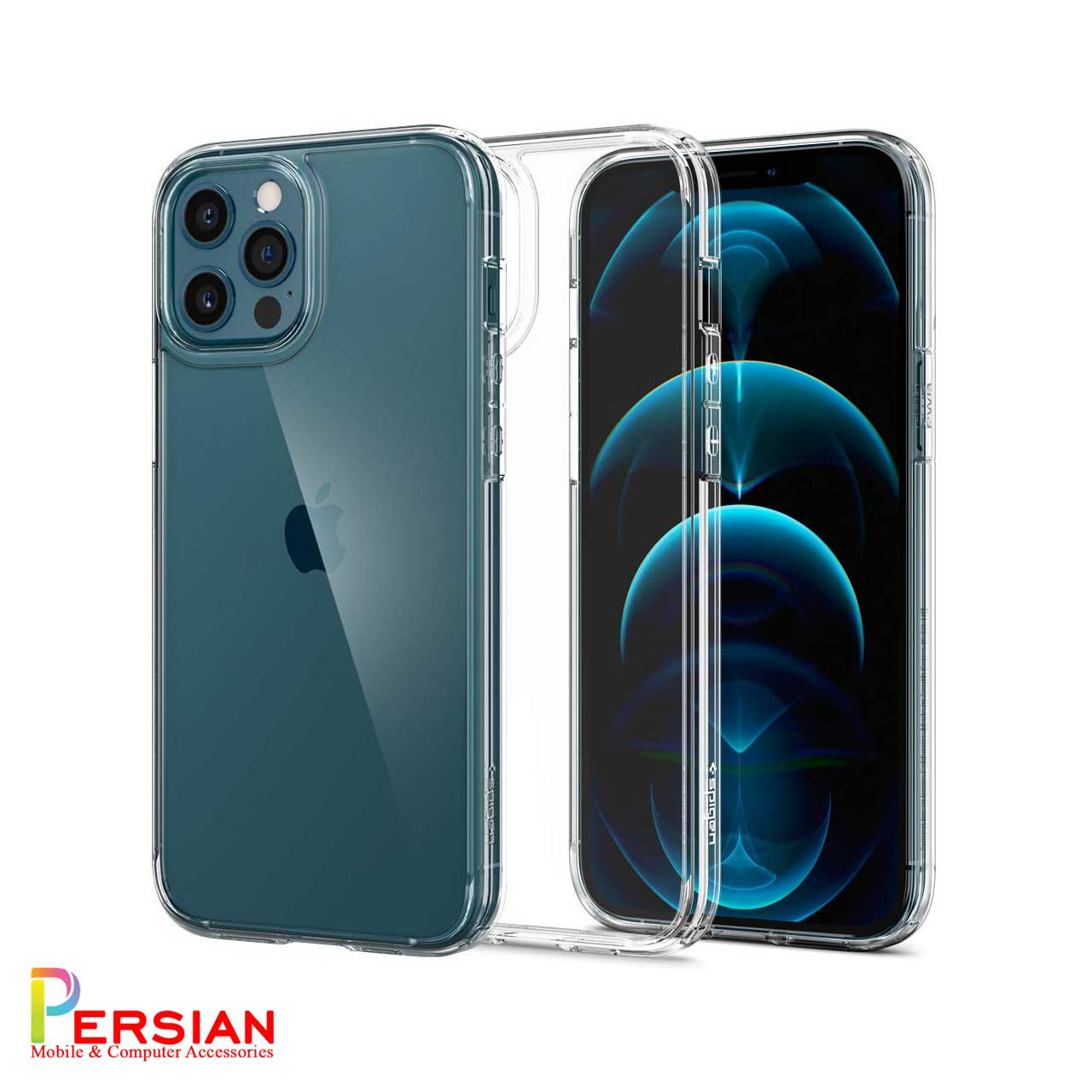 قاب شفاف اسپیگن Spigen مدل Ultra Hybrid برای IPhone 12 Pro max