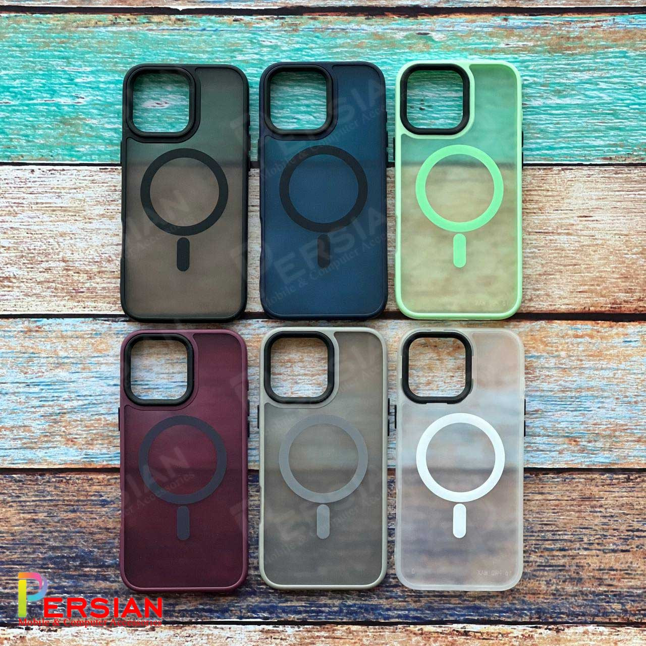 قاب گوشی آیفون 12 پشت مات لنز برجسته مگ سیف مجیک ماسک Magic Mask MagSafe Matte Case iPhone 12