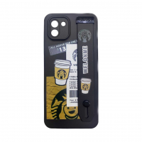 قاب گوشی استارباکس با بند دستی استندشو و محافظ لنز دار سامسونگ Samsung A03