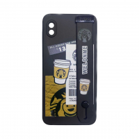 قاب گوشی استارباکس با بند دستی استندشو و محافظ لنز دار سامسونگ Samsung A10