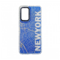 قاب گوشی هولوگرامی سامسونگ Samsung A53 محافظ لنز فلزی - طرح نیویورک