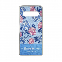 قاب گوشی سامسونگ اس 10 دیفندر راک طرحدار برجسته سوسماری Samsung S10 - طرح گل آبی