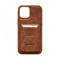 قاب چرمی و جاکارتی استند شو آیفون 12 پرو مکس اچ دی دی HDD iphone 12 Pro Max Card Holder Leather Case