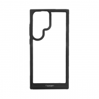 قاب سامسونگ اس 22 الترا اسپیگن مدل دور مشکی شفاف لنز برجسته Spigen Black TPU Clear Case Samsung S22 Ultra