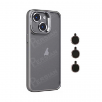 قاب آیفون 15 پرومکس برند ایسون کیس شفاف استند شو با محافظ لنز رینگی  Eason Case IPhone 15 Pro Max