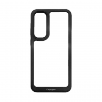 قاب سامسونگ A55 اسپیگن مدل دور مشکی شفاف لنز برجسته  Spigen Black TPU Clear Case Samsung A55