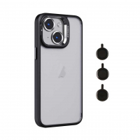 قاب آیفون 12 پرومکس برند ایسون کیس شفاف استند شو با محافظ لنز رینگی Eason Case IPhone 12 Pro Max